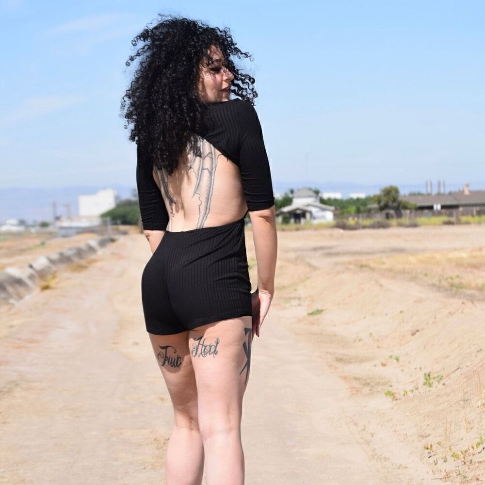 Backless romper booty shorts size S - Picture 2 of 7